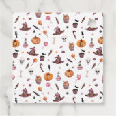 Een Baby breekt Jack-O-Lantern Halloween Shower Bedankjes Labels (Achterkant)