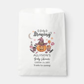 Een Baby breekt Jack-O-Lantern Halloween Shower Bedankzakje (Voorkant)