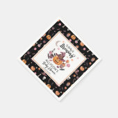 Een Baby breekt Jack-O-Lantern Halloween Shower Servet (Hoek)