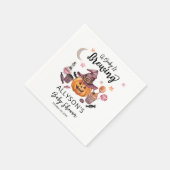 Een Baby breekt Jack-O-Lantern Halloween Shower Servet (Hoek)