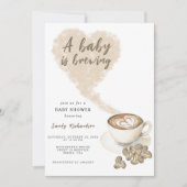 Een Baby breekt koffie-Baby shower Kaart (Voorkant)