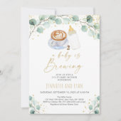 Een Baby breekt koffie-Baby shower Kaart (Voorkant)