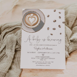 Een Baby breekt koffie-Baby shower Kaart