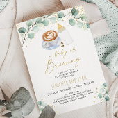 Een Baby breekt koffie-Baby shower Kaart