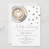 Een Baby breekt koffie-Baby shower Kaart (Voorkant)