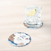 Een Baby breekt koffie-Baby shower Kartonnen Onderzetters (Insitu)