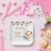 Een Baby breekt koffie-Baby shower Papieren Bordje (Feest)