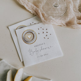 Een Baby breekt koffie-Baby shower Servet
