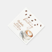 Een Baby breekt koffie-Baby shower Servet (Hoek)