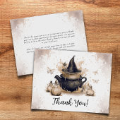 Een Baby breekt neutraal halloween Baby shower Bedankkaart