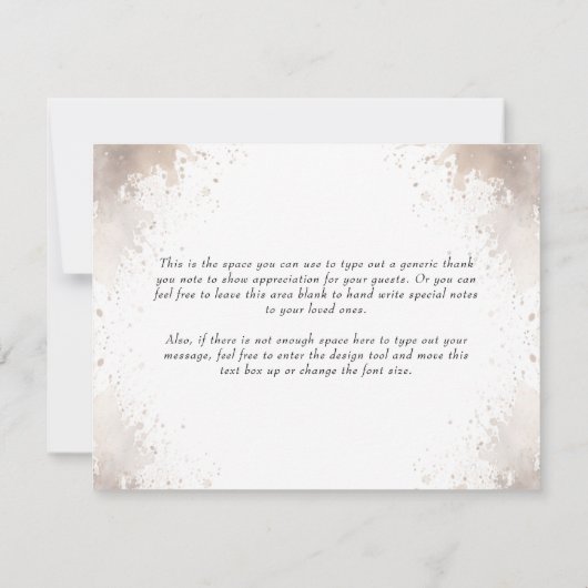 Een Baby breekt neutraal halloween Baby shower Bedankkaart (Achterkant)