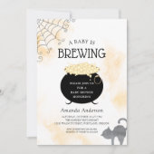 Een Baby breekt neutraal halloween Baby shower Kaart (Voorkant)