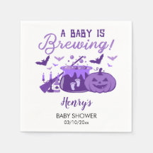 Een Baby breekt Paars Halloween Baby shower