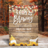 Een Baby breekt roestvast herfst lekt Baby shower Kaart