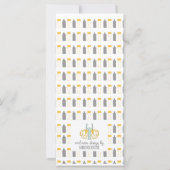 Een Baby brewing Co-Ed Brewery Baby shower nodigt (Achterkant)