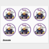Een baby brouwen ronde sticker (Vel)