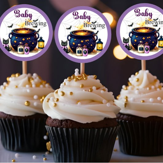 Een baby brouwen ronde sticker