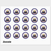 Een Baby brouwen Ronde Sticker (Vel)