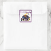 Een Baby brouwen Vierkante Sticker (Tas)