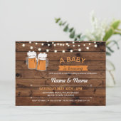 Een Baby-brouwerij met ruitenverlichting nodigt u  Kaart (Staand voorkant)