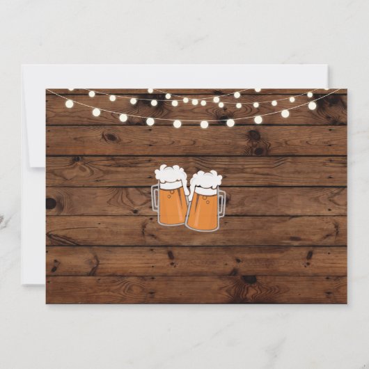 Een Baby-brouwerij met ruitenverlichting nodigt u  Kaart (Achterkant)