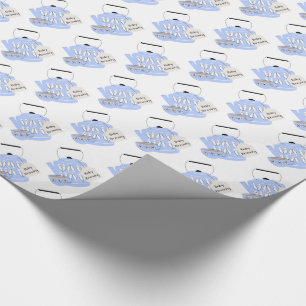 Een Baby brouwt Baby Boy Shower Diaper Raffle Cadeaupapier