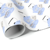 Een Baby brouwt Baby Boy Shower Diaper Raffle Cadeaupapier (Rol Hoek)