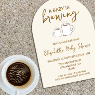 Een Baby Brouwt Baby Shower Acryl Uitnodigingen
