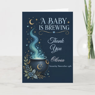 Een Baby Brouwt Baby Shower Bedankkaart