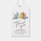 Een Baby brouwt Baby shower dank je Cadeaulabel (Voorkant)