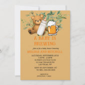 Een baby brouwt baby shower kaart (Voorkant)