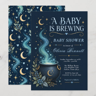Een Baby Brouwt Baby Shower Kaart