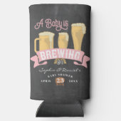 Een Baby brouwt Baby shower Koelbox Seltzer Blikjeskoeler (Achterkant)