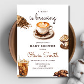 Een Baby brouwt Baby shower, koffie Baby shower