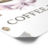 Een baby brouwt baby shower koffiebar poster (Hoek)