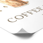 Een baby brouwt baby shower koffiebar poster (Hoek)