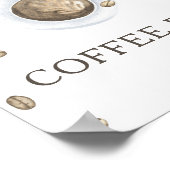 Een baby brouwt baby shower koffiebar poster (Hoek)