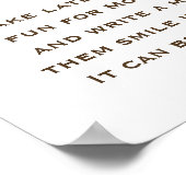 Een baby brouwt Baby Shower Late Night Luier Poster (Hoek)