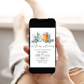 Een Baby brouwt Baby shower minimalistisch Kaart