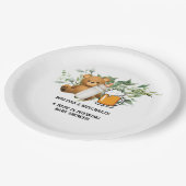 Een baby brouwt baby shower papieren bordje (Gekanteld)