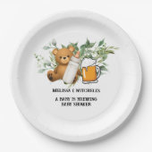 Een baby brouwt baby shower papieren bordje (Voorkant)