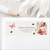 Een Baby brouwt Baby shower retouradres Etiket (Insitu)