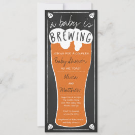 Een Baby brouwt Baby shower uitnodiging