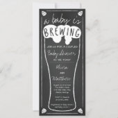 Een Baby brouwt Baby shower uitnodiging (Voorkant)