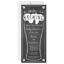 Een Baby brouwt Baby shower uitnodiging