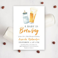 Een Baby brouwt Baby shower van flessenbier