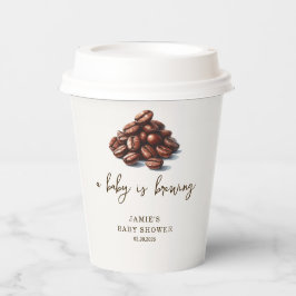 Een Baby brouwt Baby showers papieren bekers