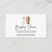 Een Baby brouwt Beer Baby shower Display Shower Informatiekaartje (Voorkant)