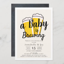 Een Baby brouwt bier gecodeerd Baby shower