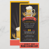 Een baby brouwt bier kaartje koppels baby shower kaart (Voorkant / Achterkant)